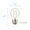 Luxrite A15 LED Edison Light Bulbs 4W (40W Equivalent) 400LM 2700K Warm White Dimmable E26 Base 4-Pack LR21623-4PK - alternate 6